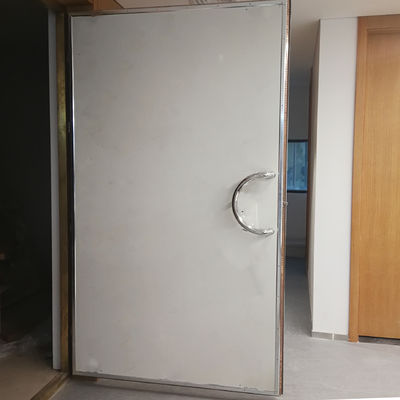 RF Shielded Door with 100dB Shielding Effectiveness Wooden Frame and Horizontal Opening Design for MRI Rooms