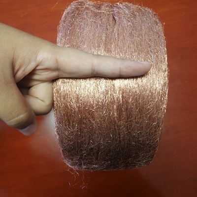 0.5mm 0.08MM Electrically Conductive Fabric  Fiber Wool Copper Mesh EMF Shielding