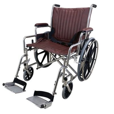 Anti-Eisen-Rollstuhl mit 460 mm breitem Sitz, Krankenhaus-MRT-Mobilitätsstuhl mit 50 cm Sitzhöhe, ideal für medizinische Bildgebungszentren