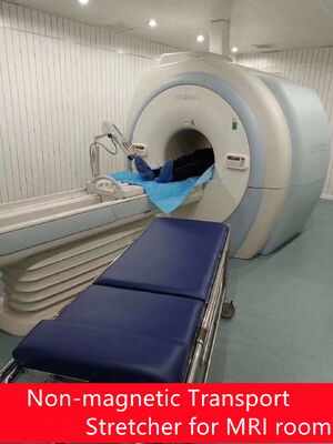Nichtmagnetische Stretcher mit nichtmagnetischer Aluminiumlegierung für MRT- und CT-Scans mit einer Gewichtskapazität von 200 kg