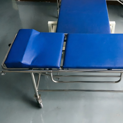 Nichtmagnetische Magnet-Aluminium-Legierung MRI-Stretcher mit abnehmbaren Kopf und 4 drehbaren Rädern mit Bremsen