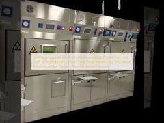 Synthese Hot Cell für die Radiopharmazeutika-Produktionslinie GMP-Standard mit Echtzeit-Dosisüberwachung mit Hepa-Filtration Aktivkohlenstofffilter Negativdruck